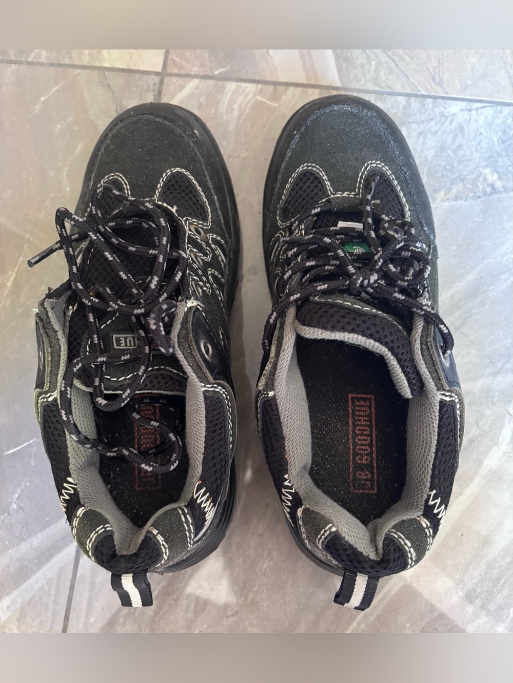 JB Goodhue Men's Black Protective Footwear Work Shoes Size 8 2E